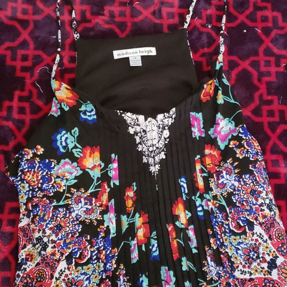 Madison Leigh size 14 spaghetti strap short dress, great swim cover!